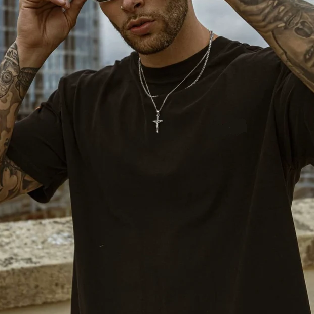 Men's Necklace with Cross