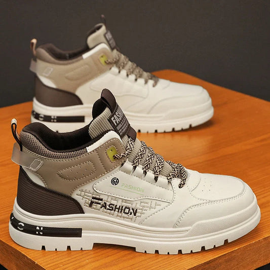 Men's Orthopedic High-Top Sneakers with Padded Collar