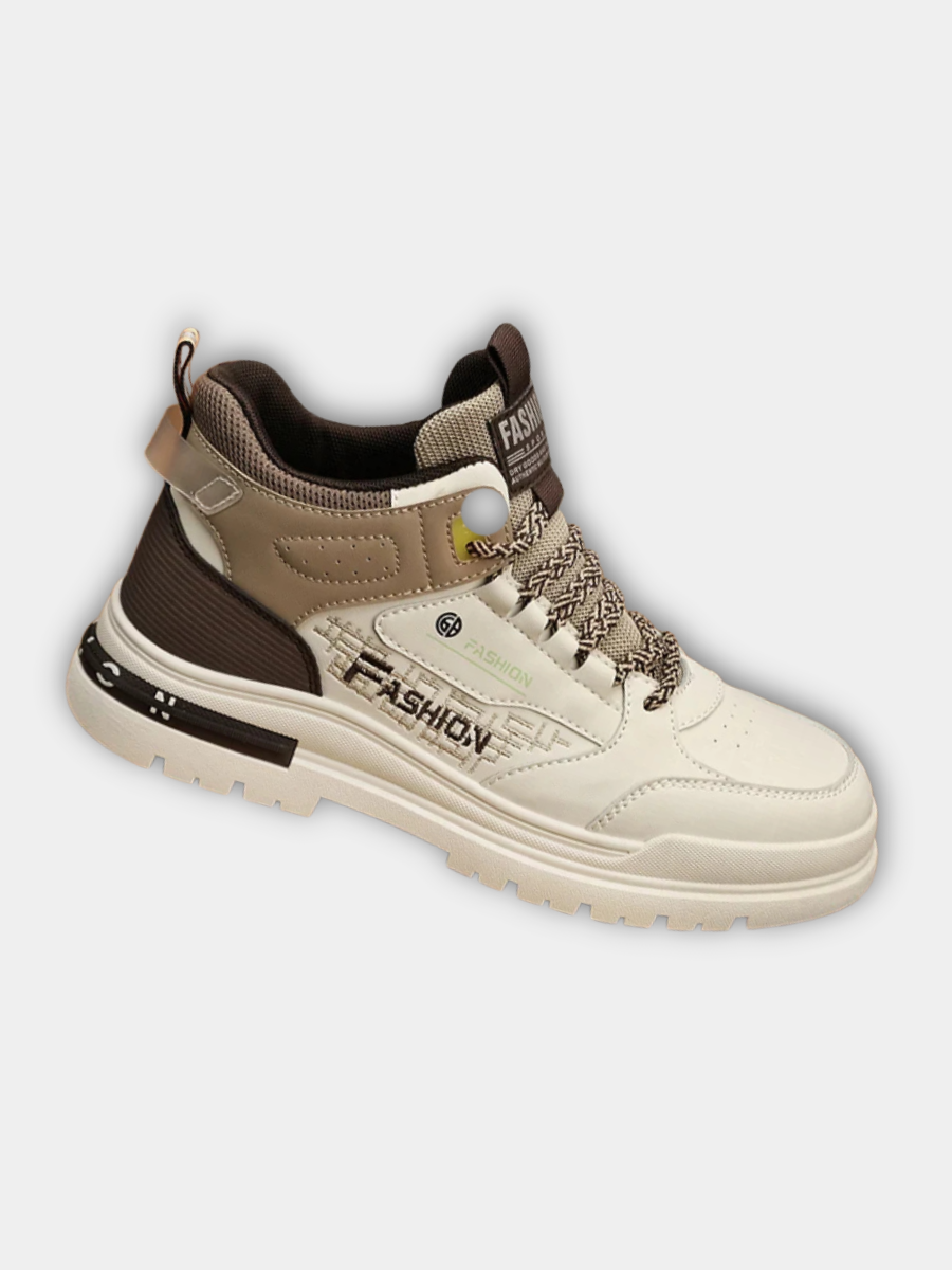 Men's Orthopedic High-Top Sneakers with Padded Collar