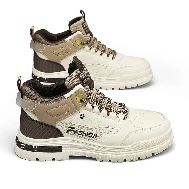 Men's Orthopedic High-Top Sneakers with Padded Collar