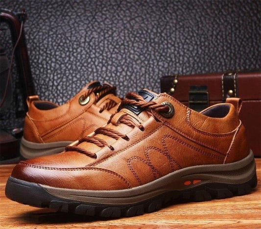 Men's Orthopedic Leather Shoes - Supportive Comfort