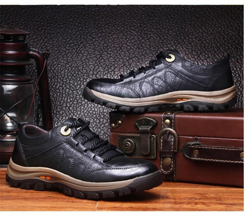 Men's Orthopedic Leather Shoes - Supportive Comfort