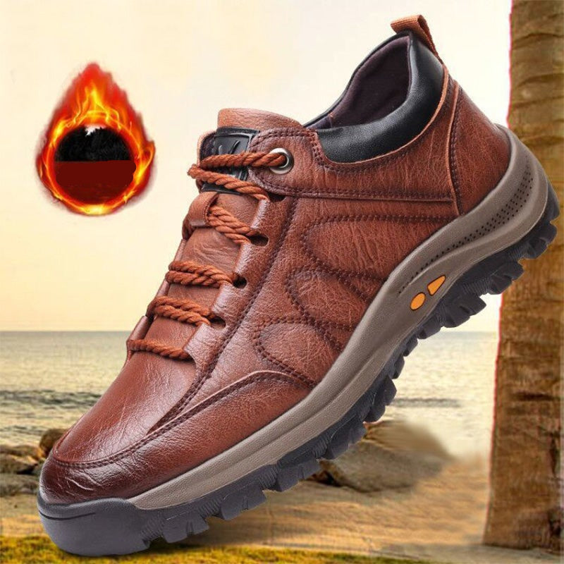 Men's Orthopedic Leather Shoes - Supportive Comfort