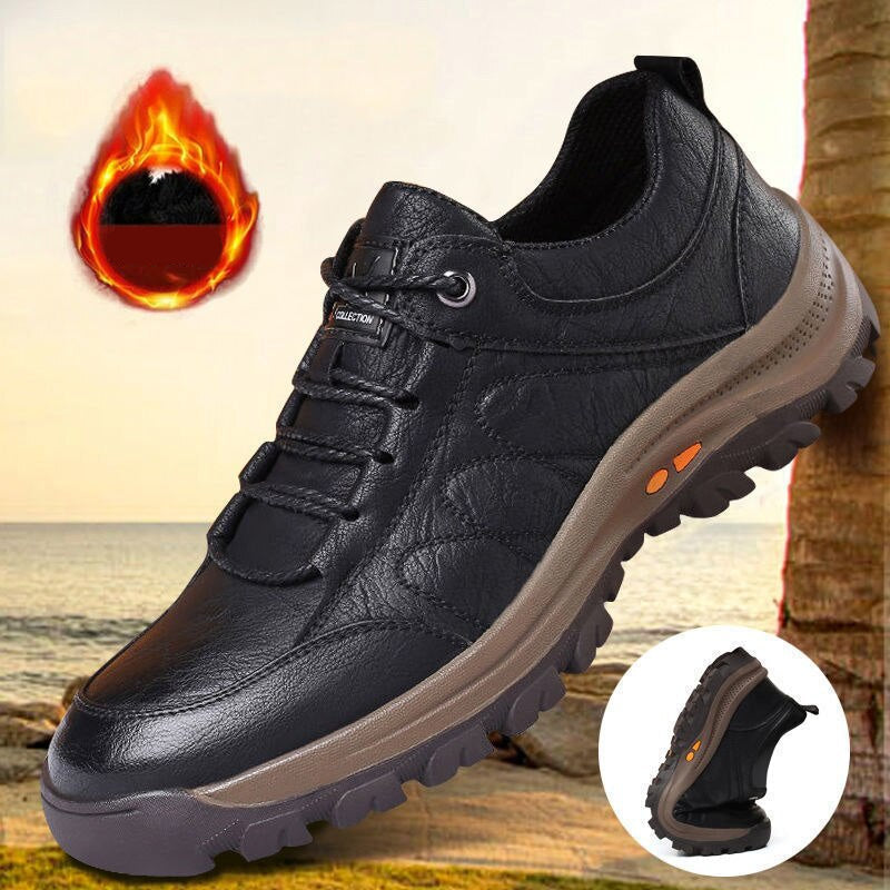 Men's Orthopedic Leather Shoes - Supportive Comfort