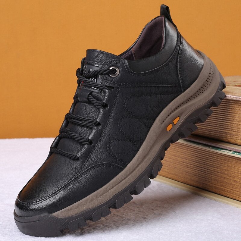 Men's Orthopedic Leather Shoes - Supportive Comfort