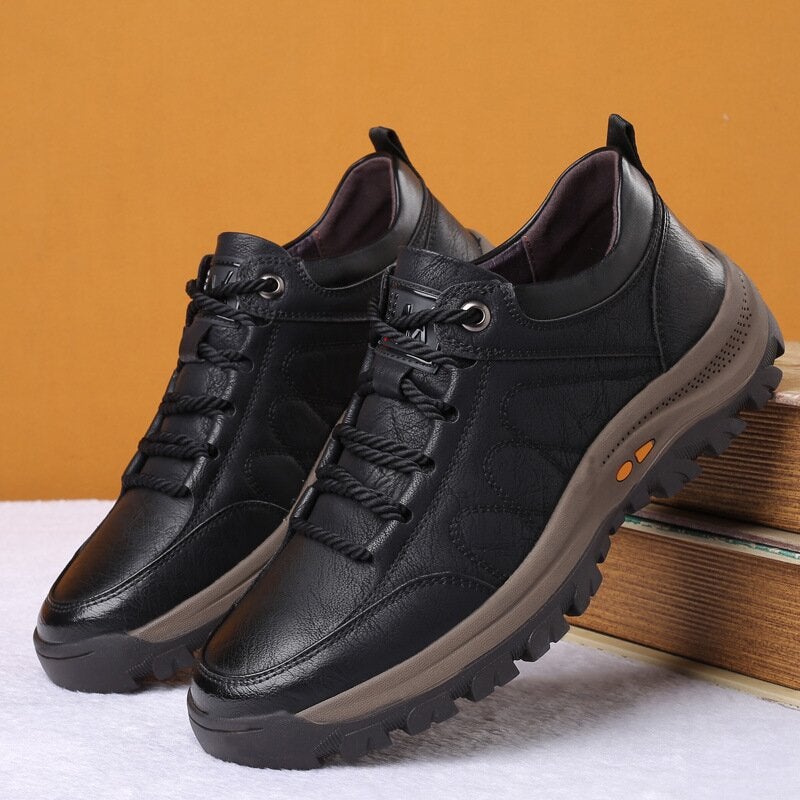 Men's Orthopedic Leather Shoes - Supportive Comfort