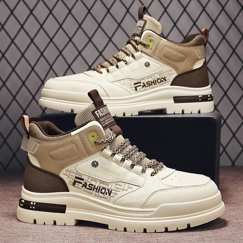 Men's Orthopedic Padded Collar High-Top Sneakers