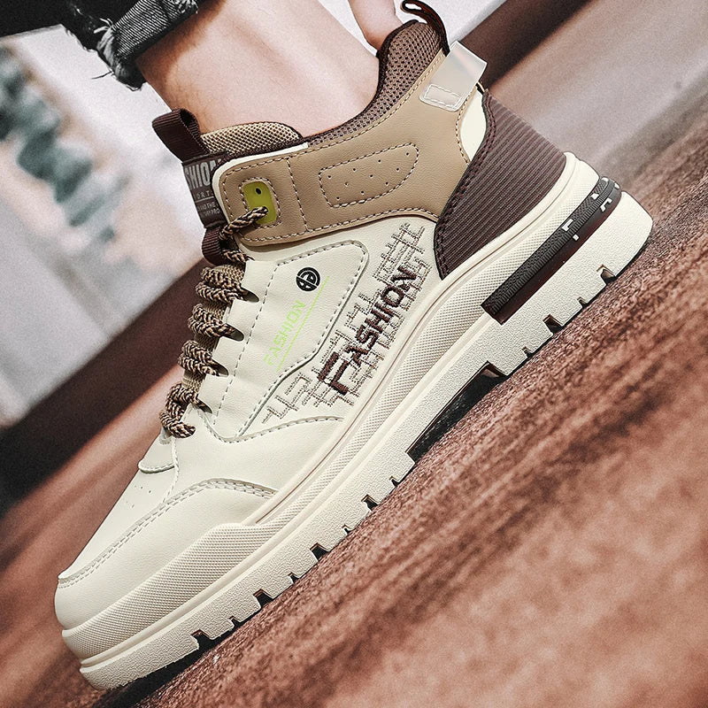 Men's Orthopedic Padded Collar High-Top Sneakers