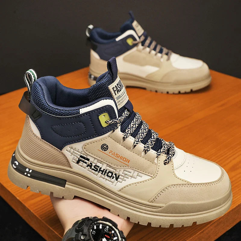 Men's Orthopedic Padded Collar High-Top Sneakers