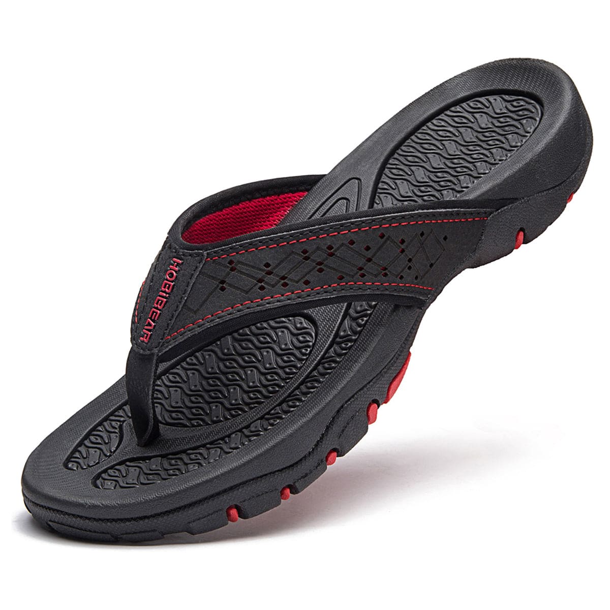 Men's Orthotic Flip-Flops with Geometric Strap