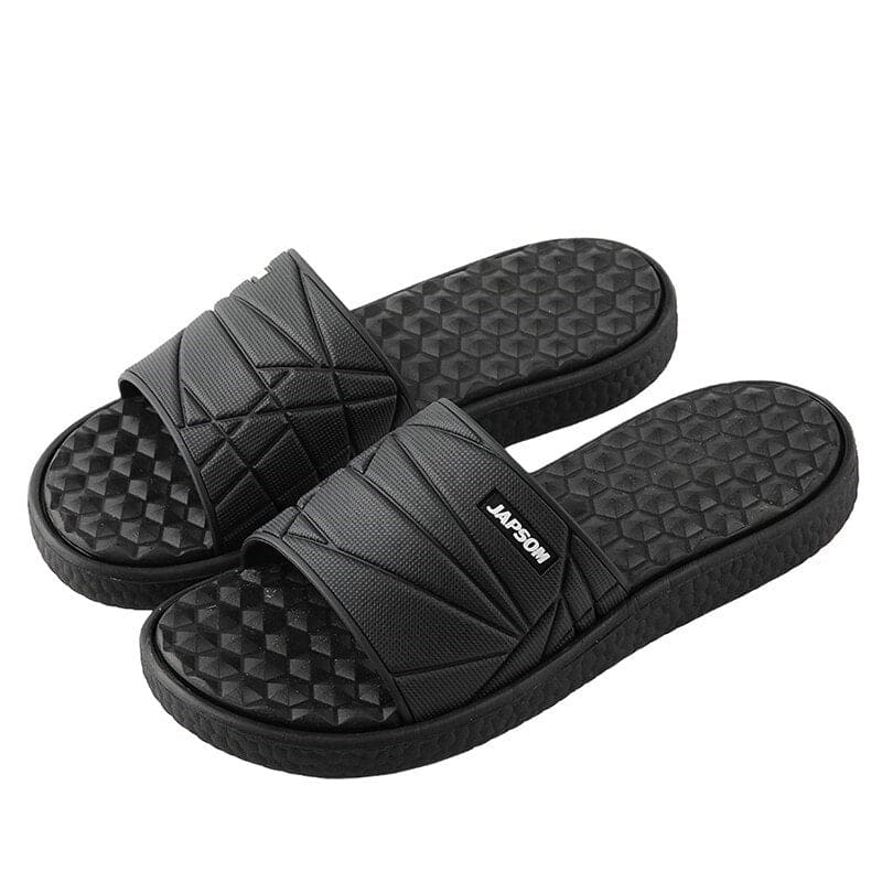 Men's Orthotic Flip-Flops with Geometric Strap