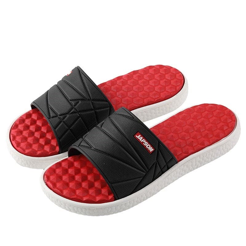 Men's Orthotic Flip-Flops with Geometric Strap