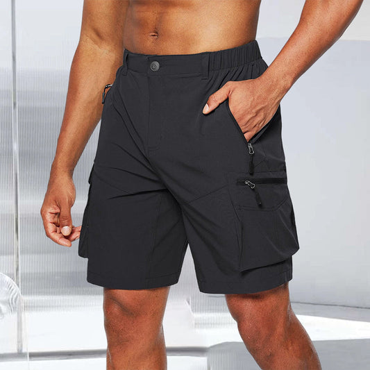 Men's Outdoor Quick-Dry Cargo Shorts for Hiking & Adventure