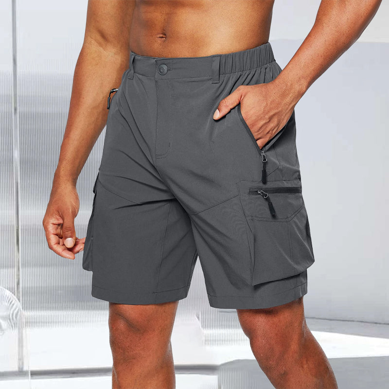 Men's Outdoor Quick-Dry Cargo Shorts for Hiking & Adventure