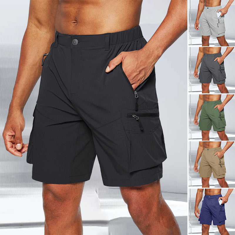 Men's Outdoor Quick-Dry Cargo Shorts for Hiking & Adventure