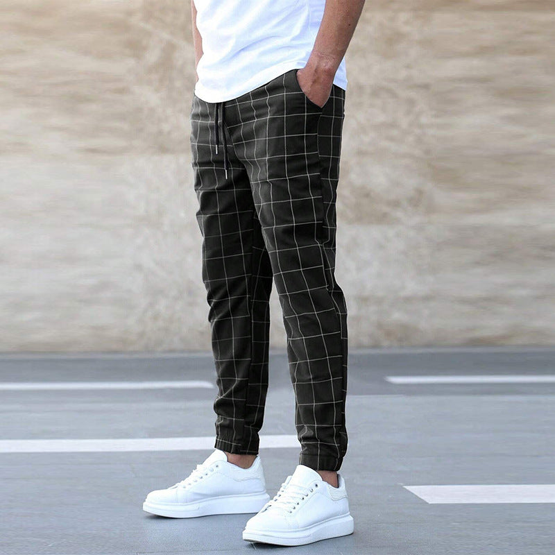 Men's Plaid Joggers