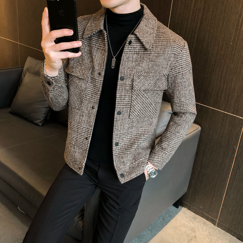 Men's Plaid Shirt Jacket