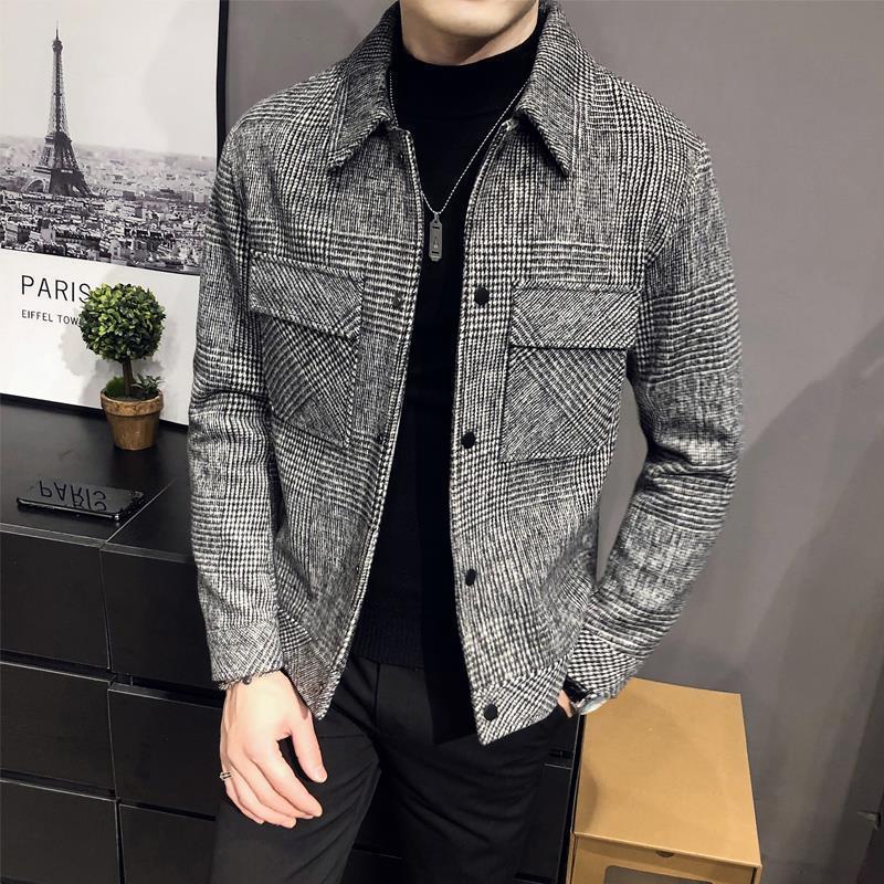Men's Plaid Shirt Jacket