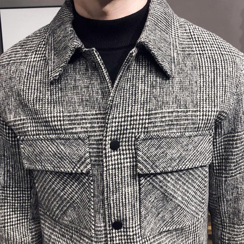 Men's Plaid Shirt Jacket