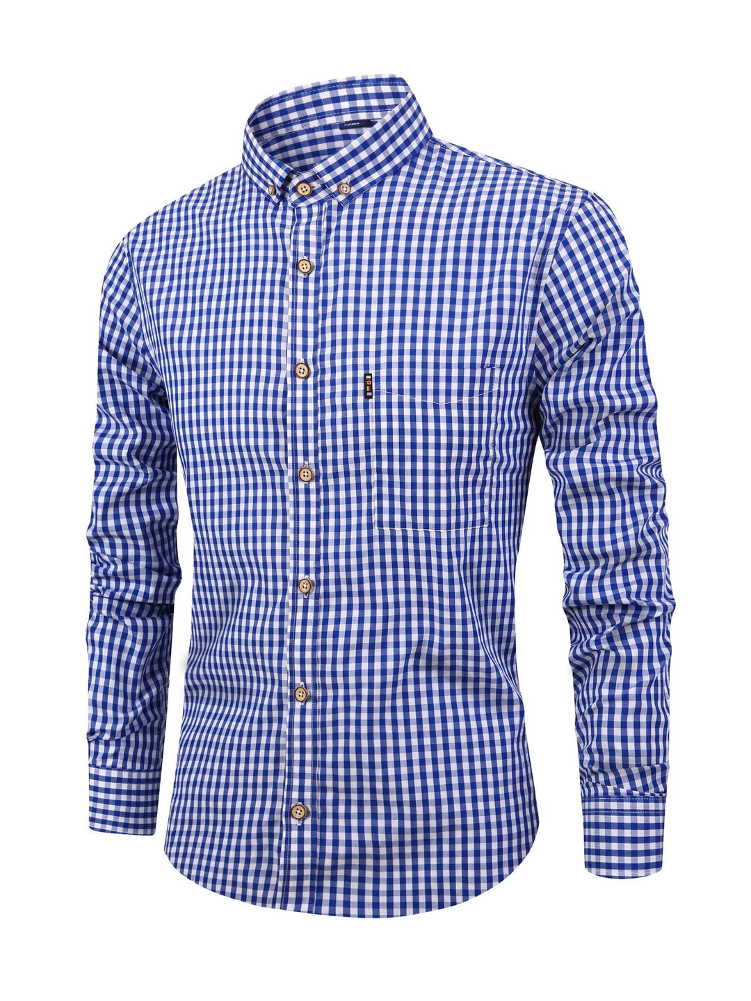 Men's Plaid Shirt with Comfortable Fit