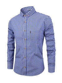 Men's Plaid Shirt with Comfortable Fit