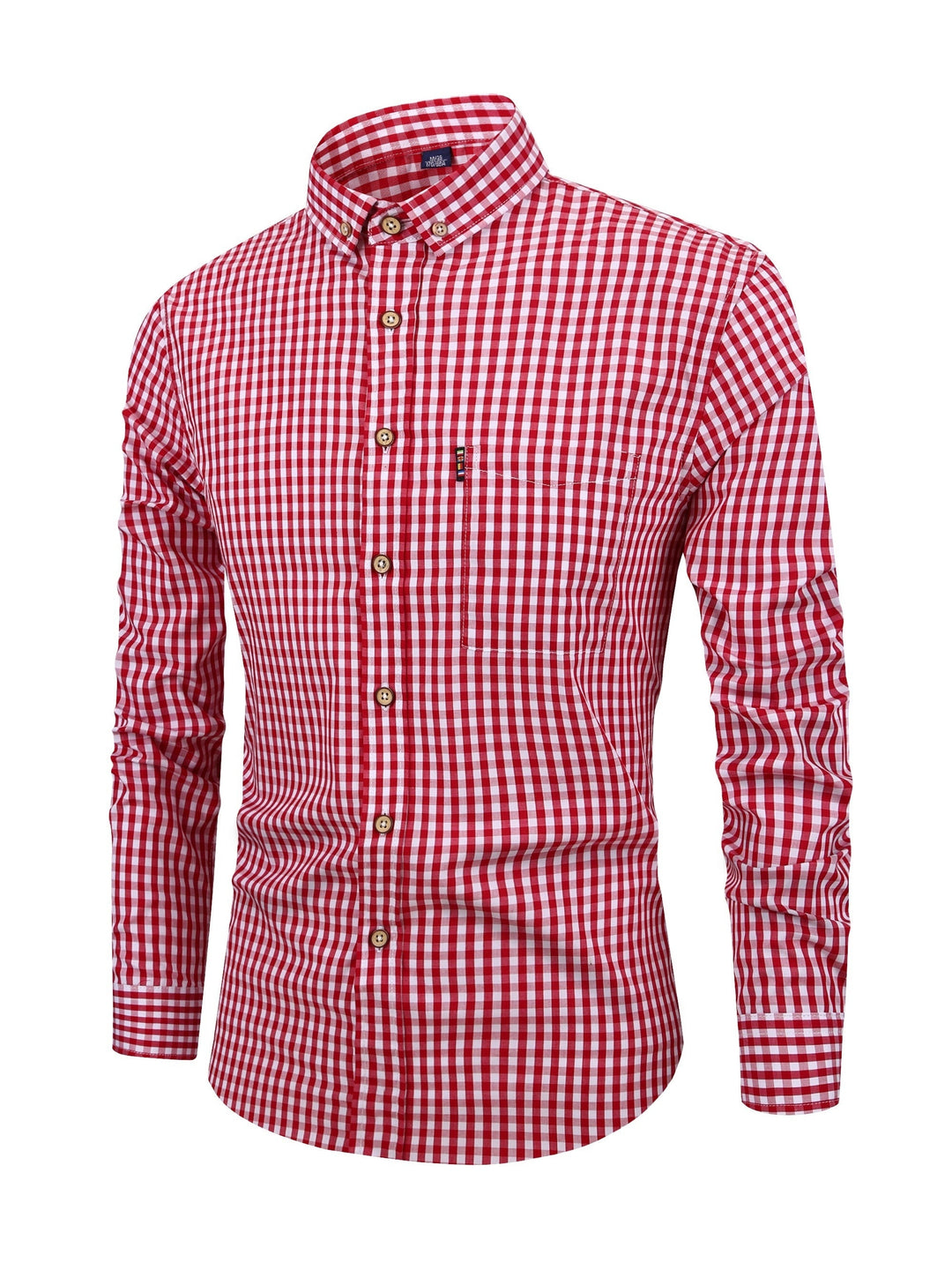 Men's Plaid Shirt with Comfortable Fit