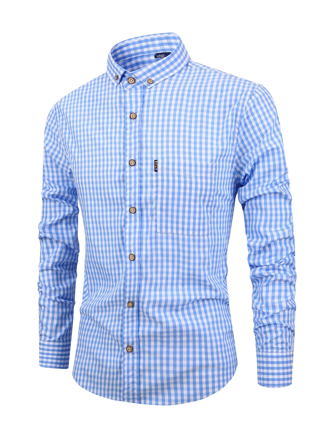 Men's Plaid Shirt with Comfortable Fit