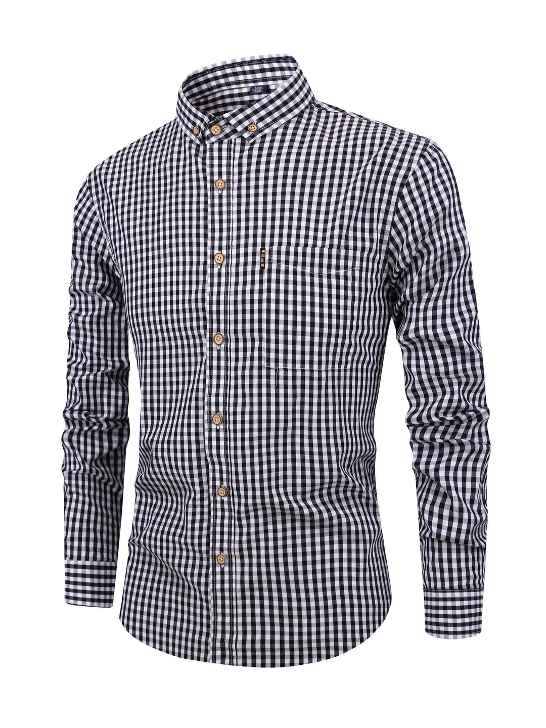 Men's Plaid Shirt with Comfortable Fit