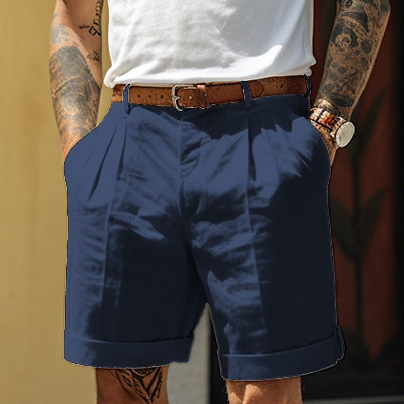 Men's Pleated Shorts