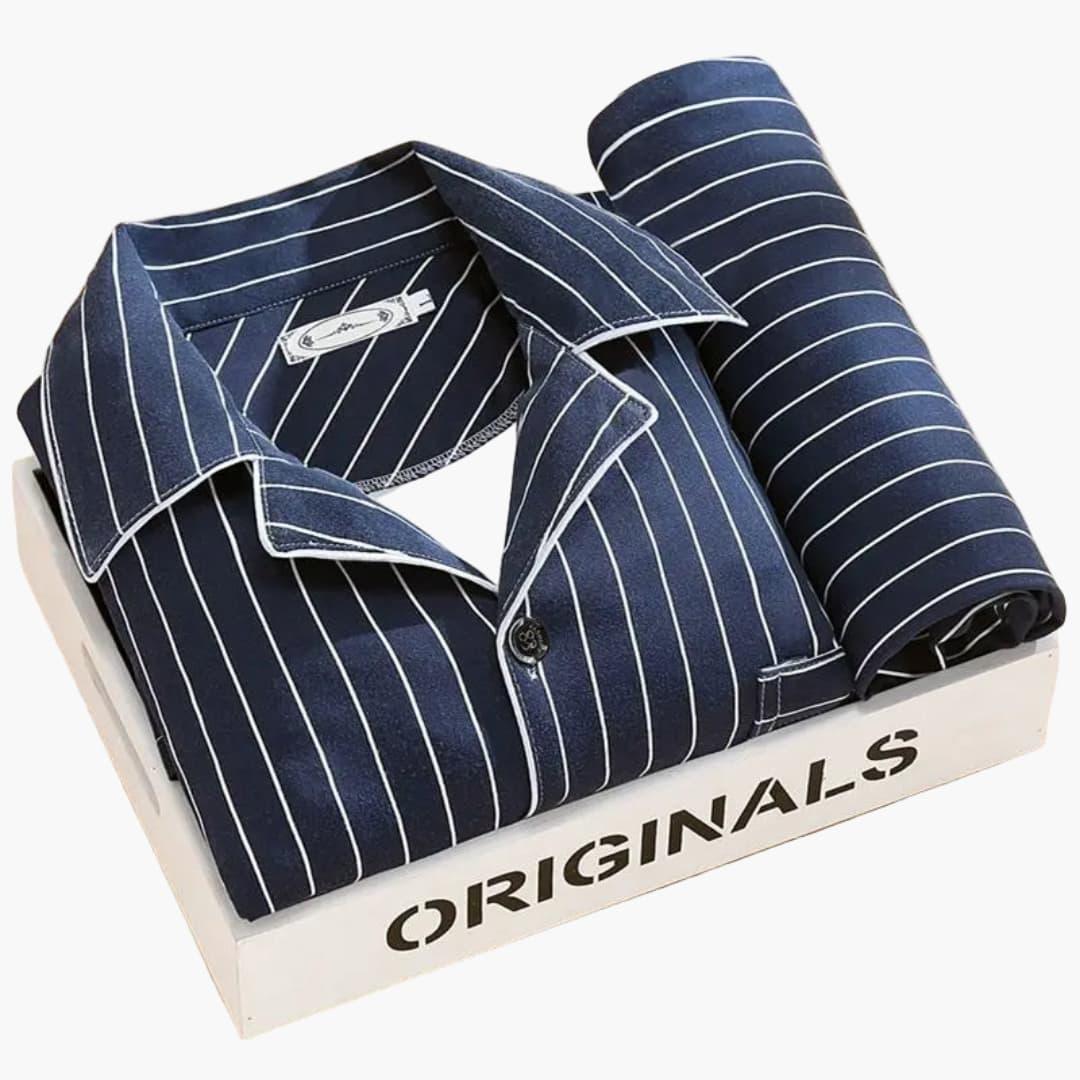 Men's Pyjama Set with Shirt and Trousers