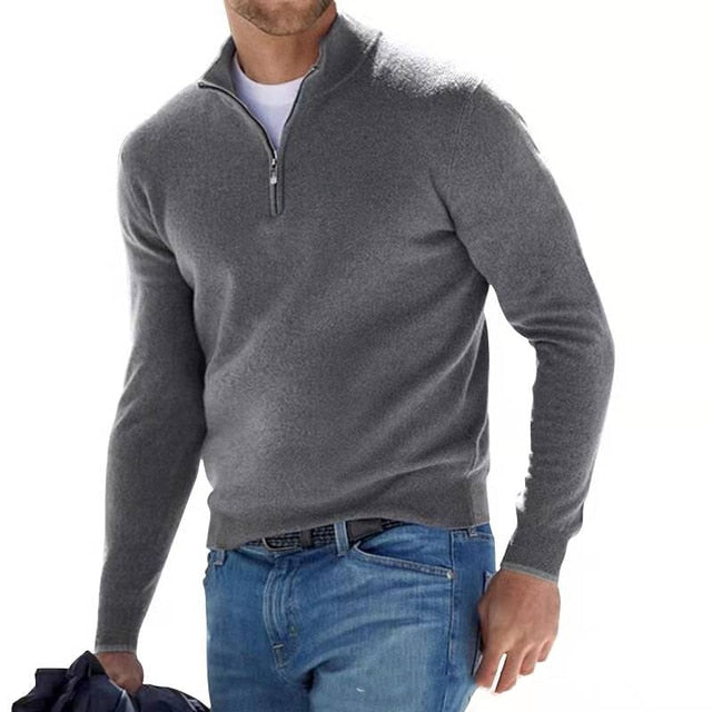 Men's Quarter Zip Sweater