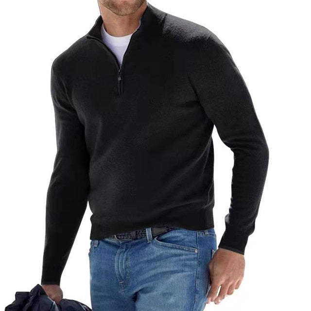 Men's Quarter Zip Sweater