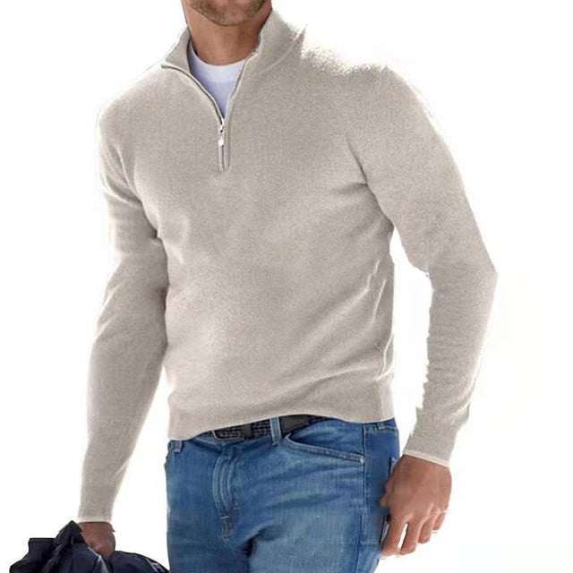 Men's Quarter Zip Sweater