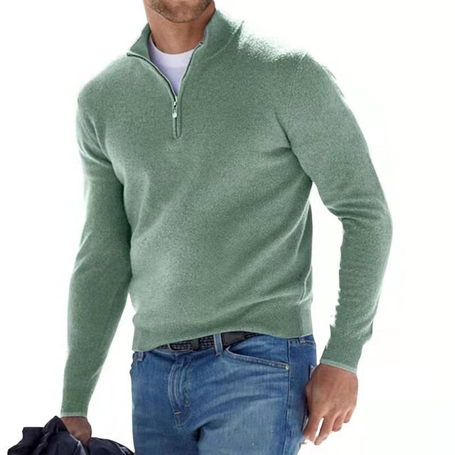 Men's Quarter Zip Sweater
