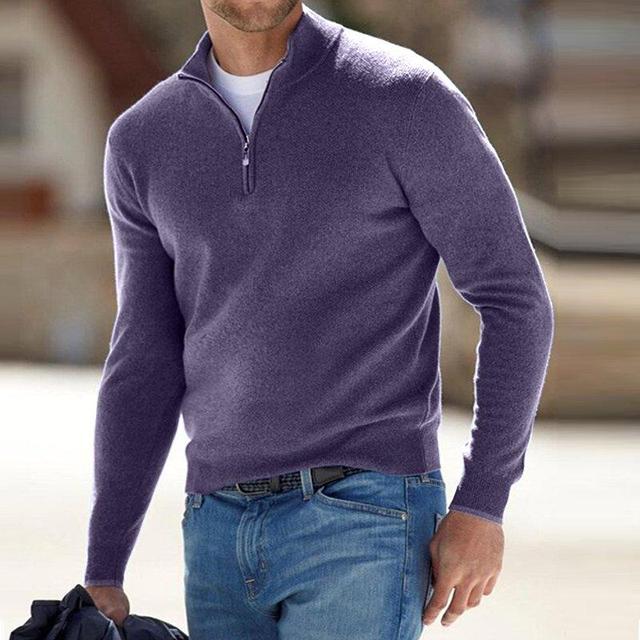 Men's Quarter Zip Sweater