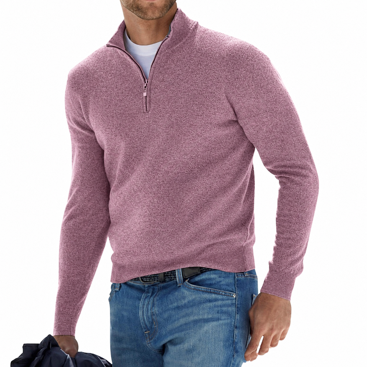 Men's Quarter Zip Sweater