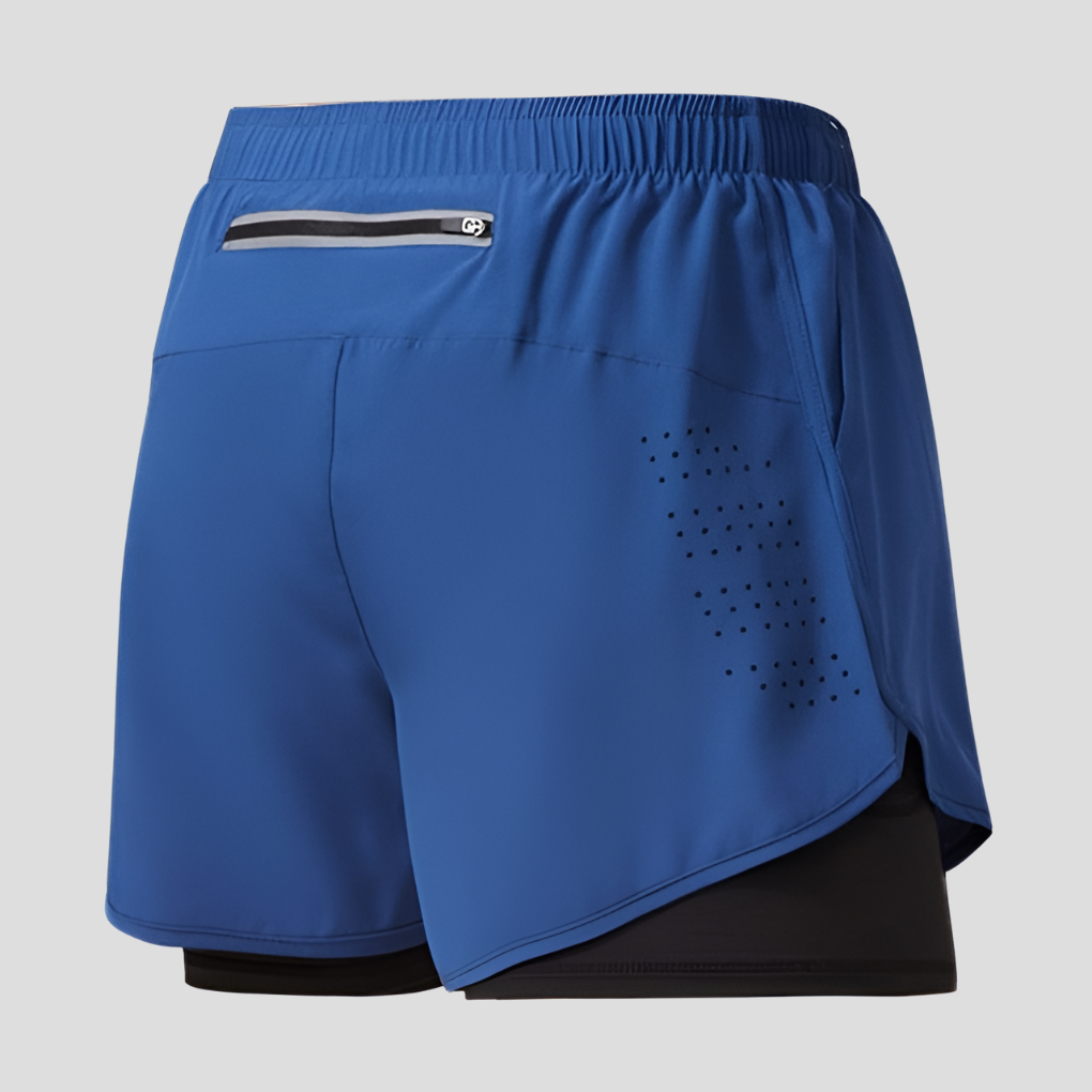 Men's Quick-Drying Running Shorts with Zipper Pocket
