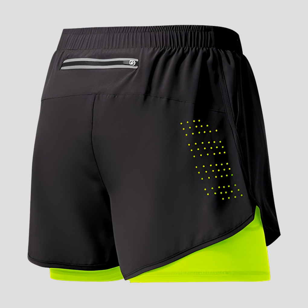 Men's Quick-Drying Running Shorts with Zipper Pocket