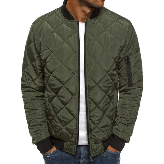 Men's Quilted Bomber Jacket