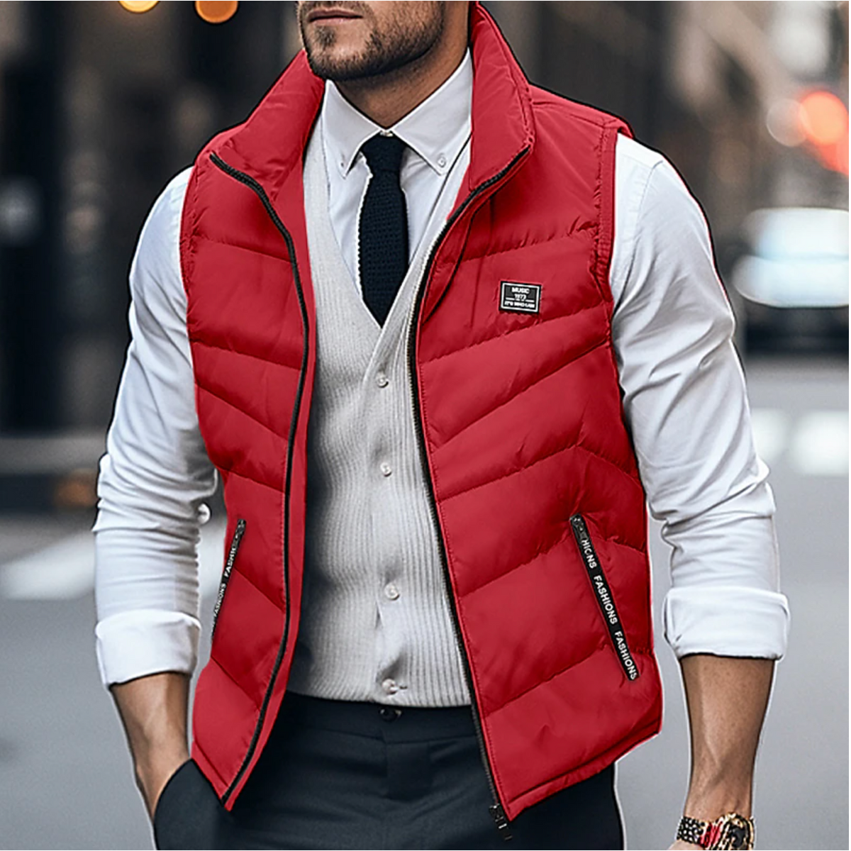Men's Quilted Padded Vest