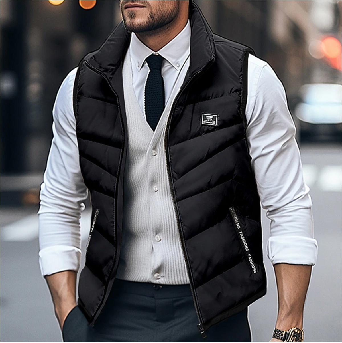 Men's Quilted Padded Vest