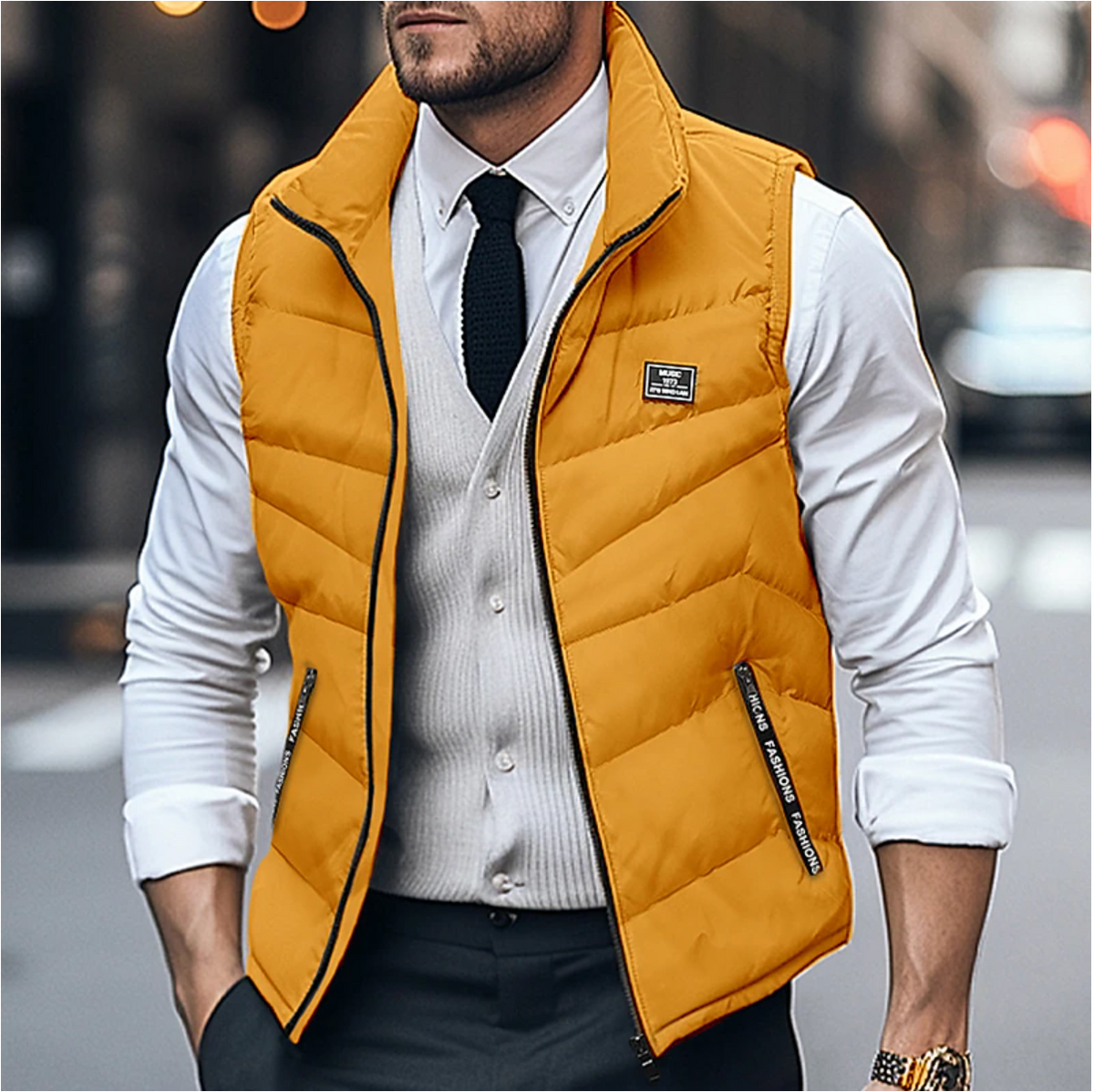 Men's Quilted Padded Vest