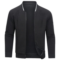 Men's Quilted Zip-Up Bomber Jacket