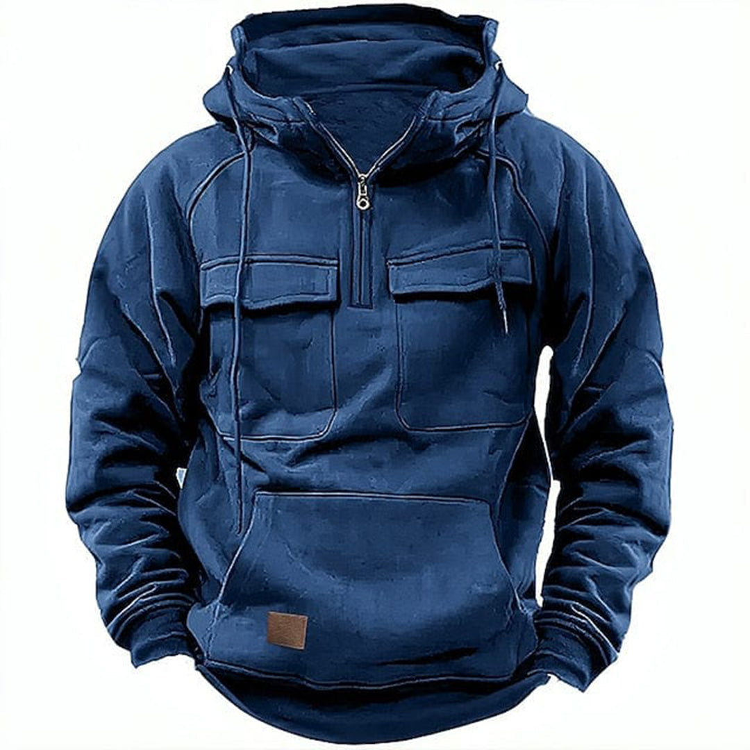 Men's Retro Biker Jacket - Rugged Style and Everyday Comfort
