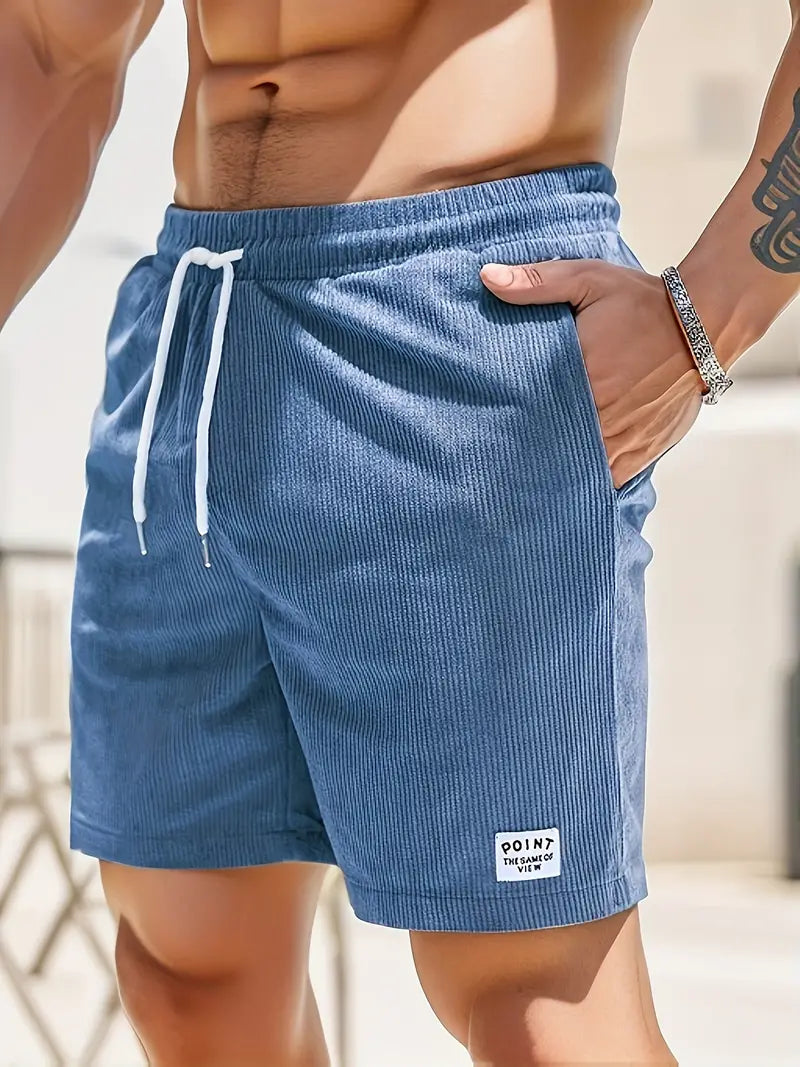 Men's Ribbed Textured Swim Trunks