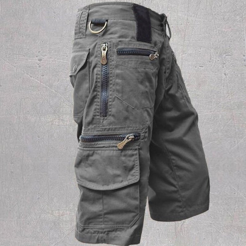 Men's Rugged Multi-Pocket Outdoor Cargo Shorts