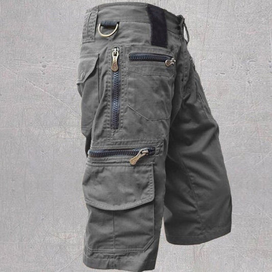 Men's Rugged Multi-Pocket Outdoor Cargo Shorts