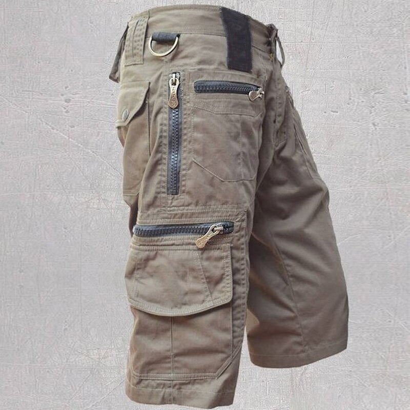 Men's Rugged Multi-Pocket Outdoor Cargo Shorts