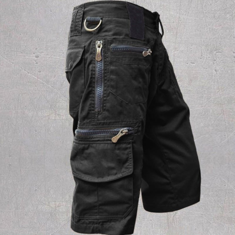 Men's Rugged Multi-Pocket Outdoor Cargo Shorts