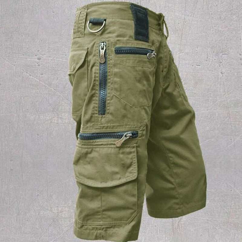 Men's Rugged Multi-Pocket Outdoor Cargo Shorts